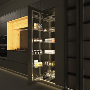Larder unit pull out, Tall Cabinet with 6 levels, Dolce